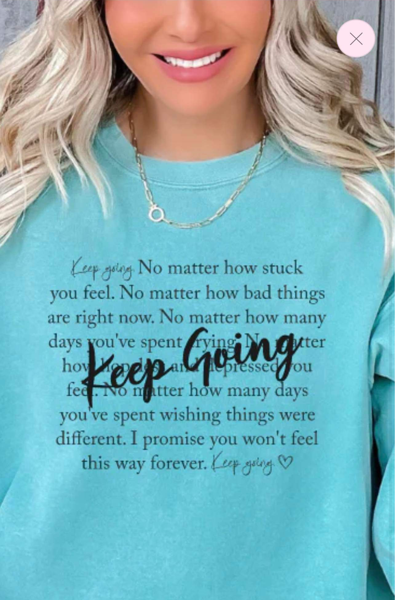 keep going