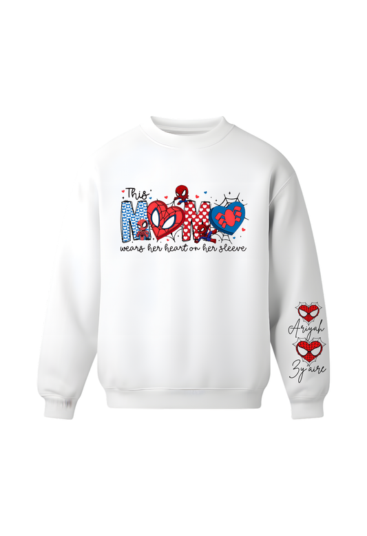 long sleeve spiderman Valentine's Day